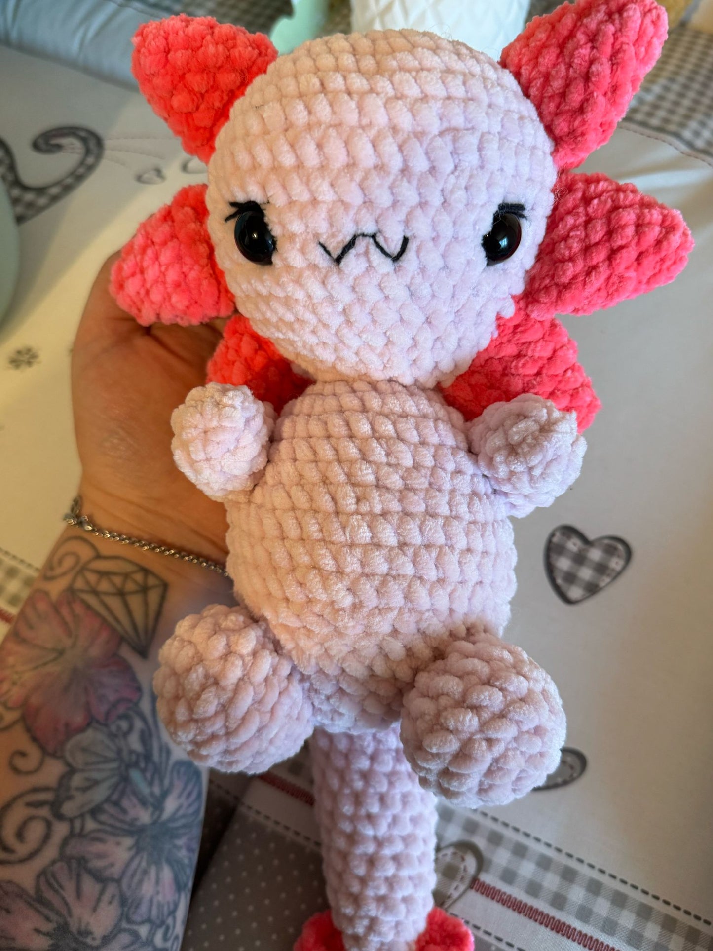 Häkelanleitung Kiki das Axolotl