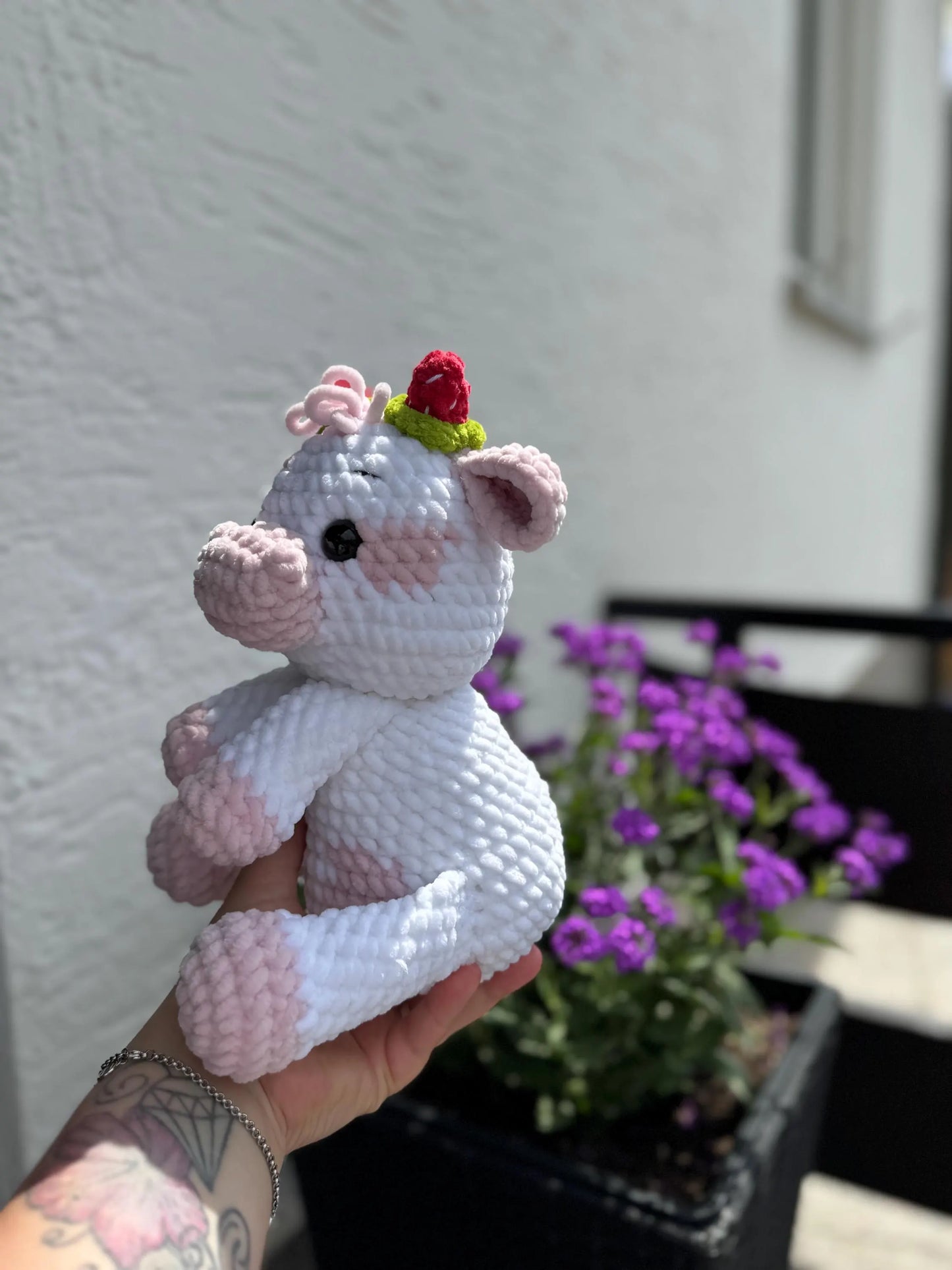 Häkelanleitung Strawberry Cow