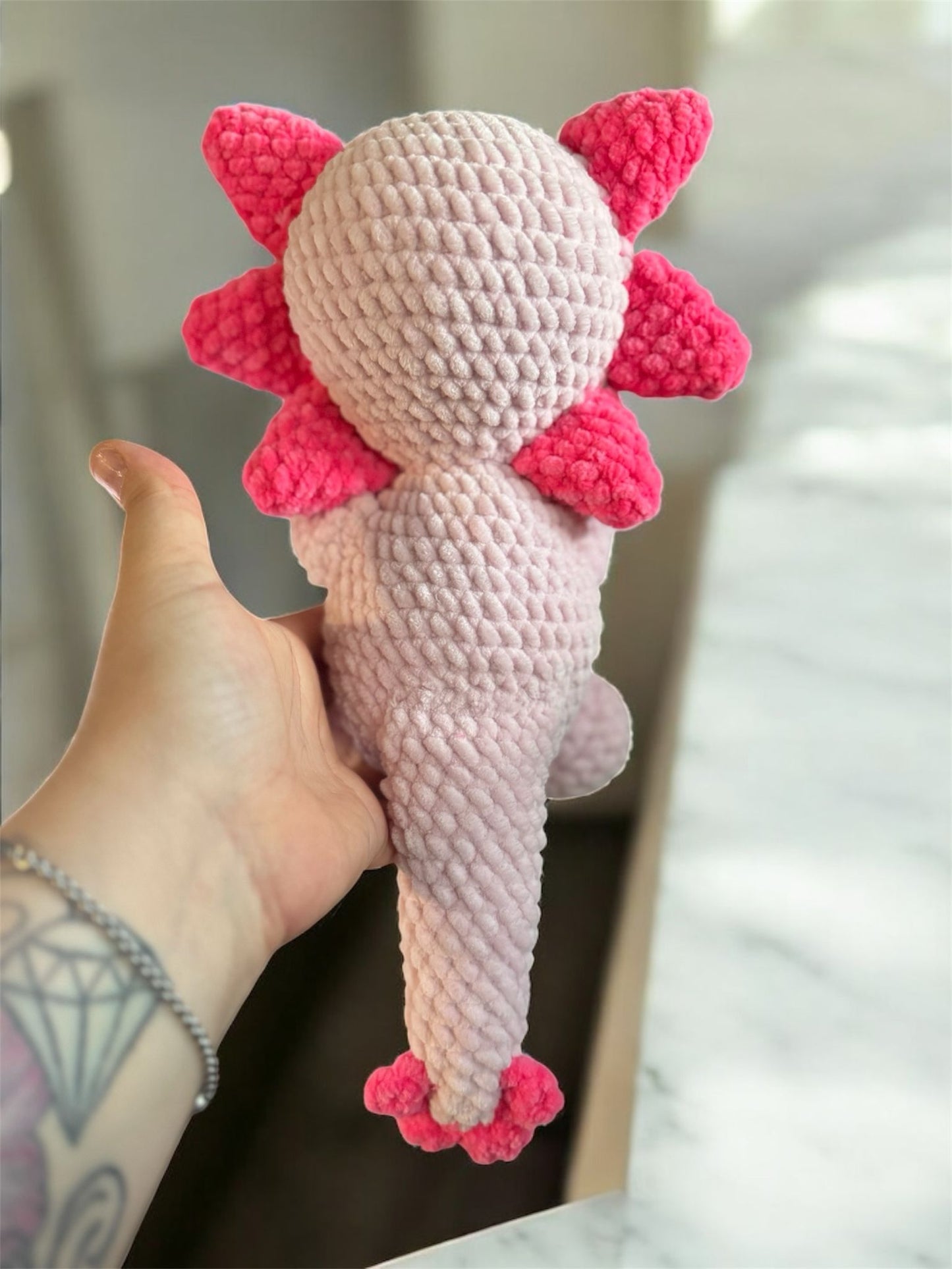 Häkelanleitung Kiki das Axolotl