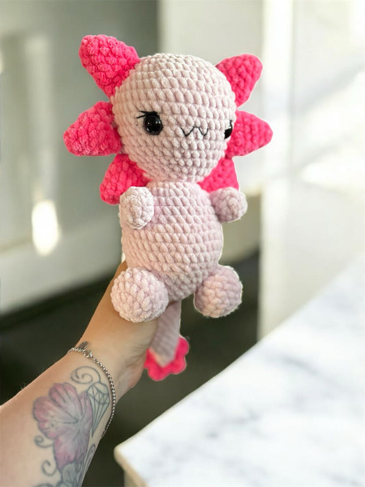Häkelanleitung Kiki das Axolotl