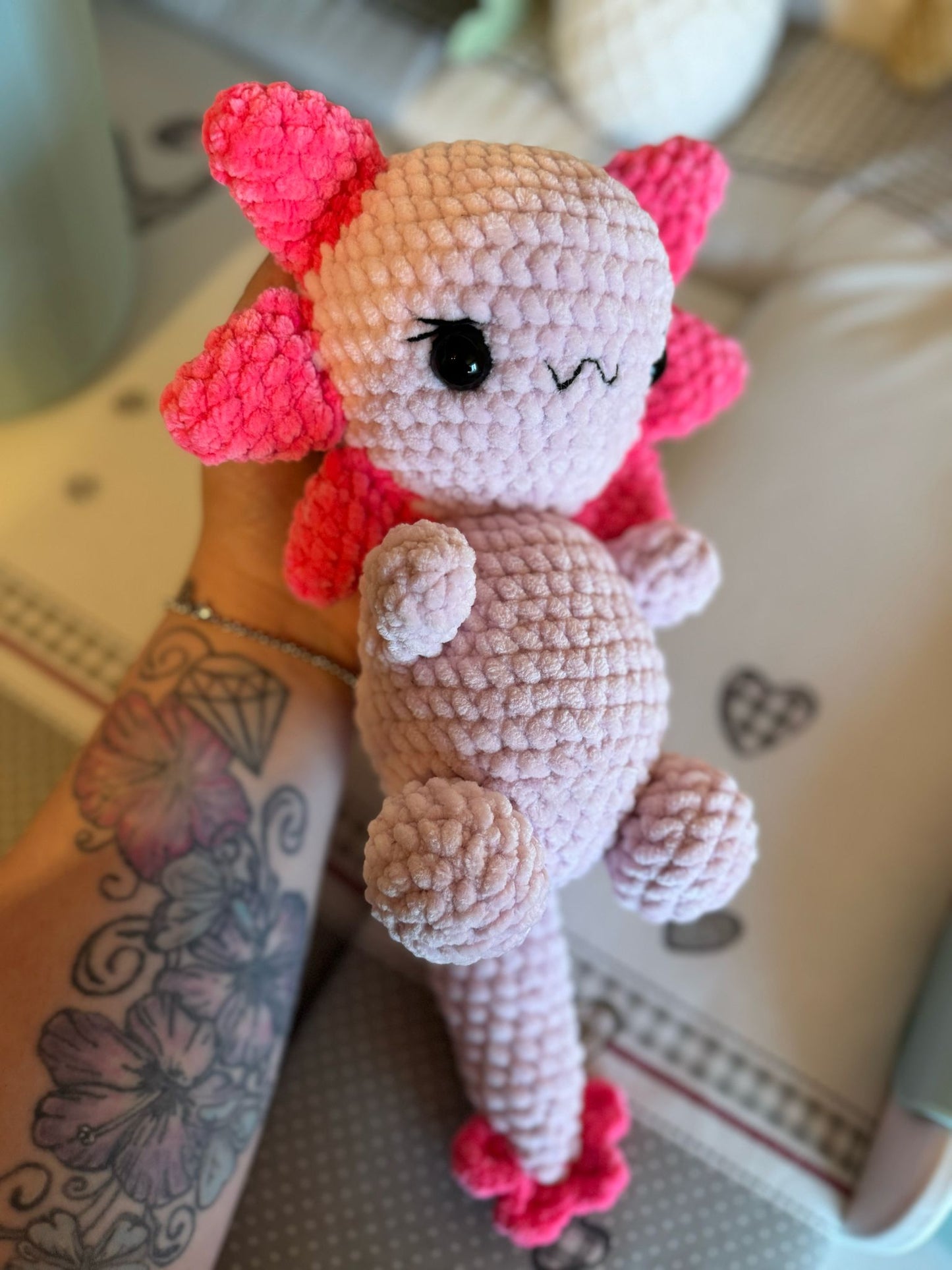 Häkelanleitung Kiki das Axolotl