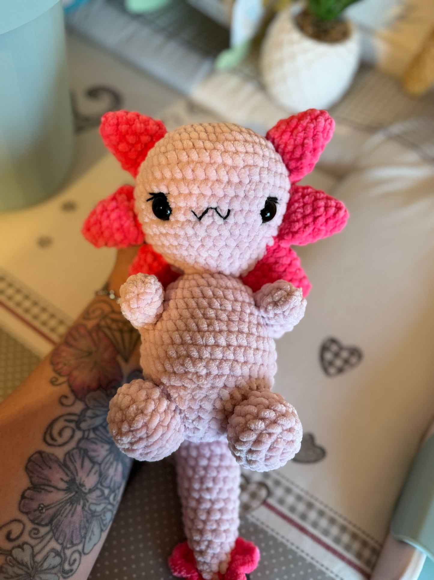 Häkelanleitung Kiki das Axolotl