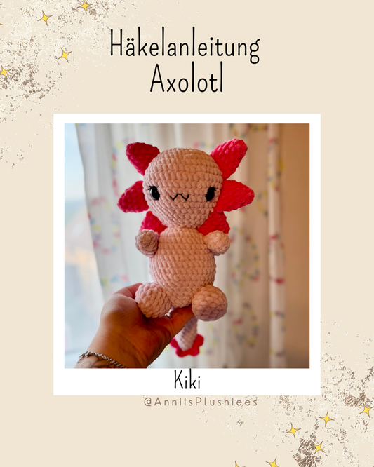 Häkelanleitung Kiki das Axolotl