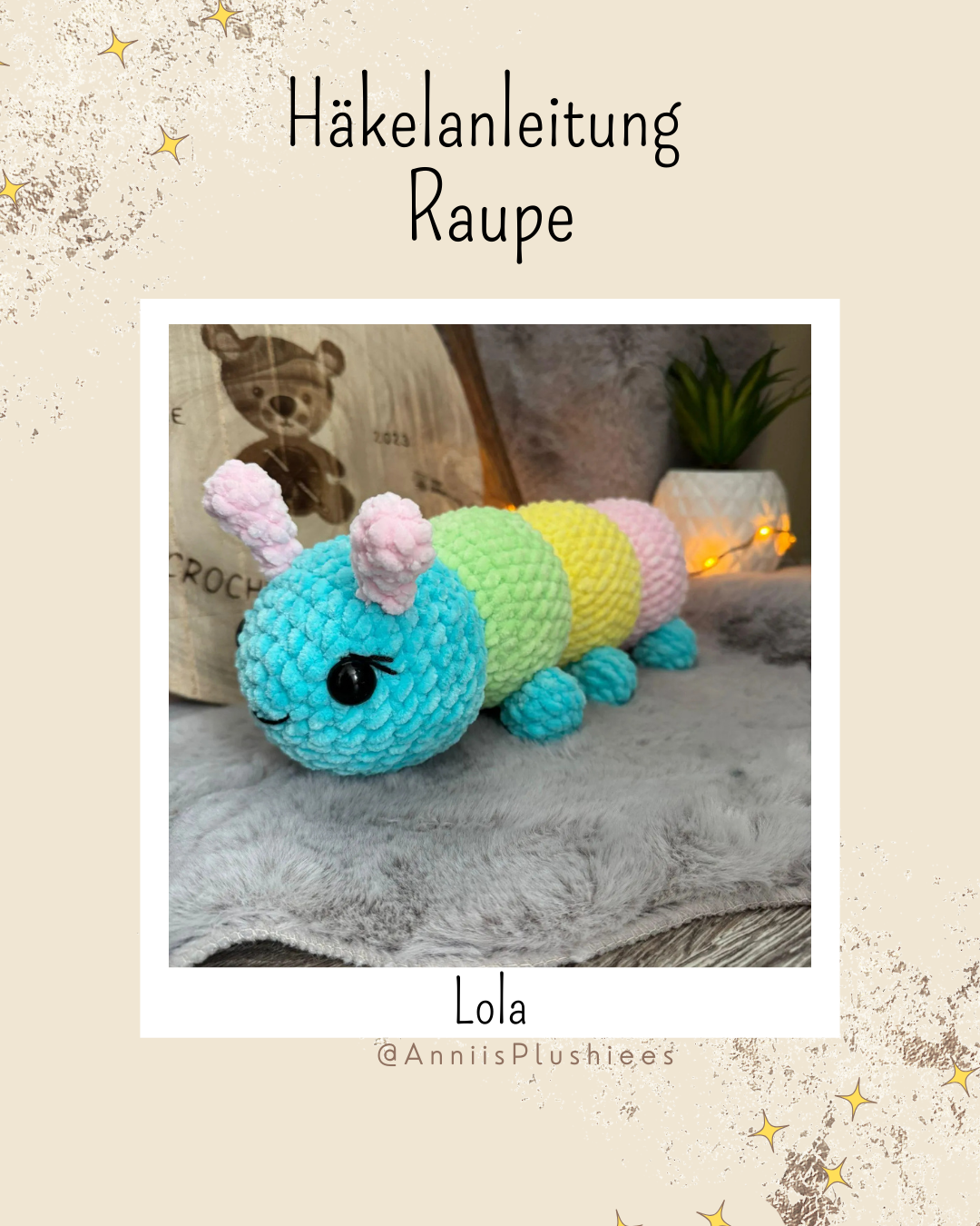 Häkelanleitung Raupe