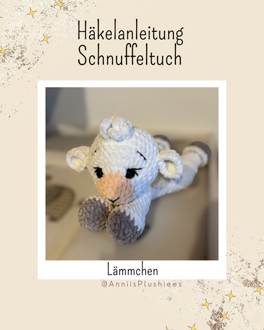 Häkelanleitung Schnuffeltuch Lamm